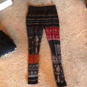 Free people printed leggings